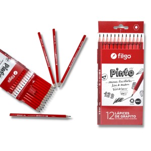 FILGO LAPIZ NEGRO GRAFITO x 12u